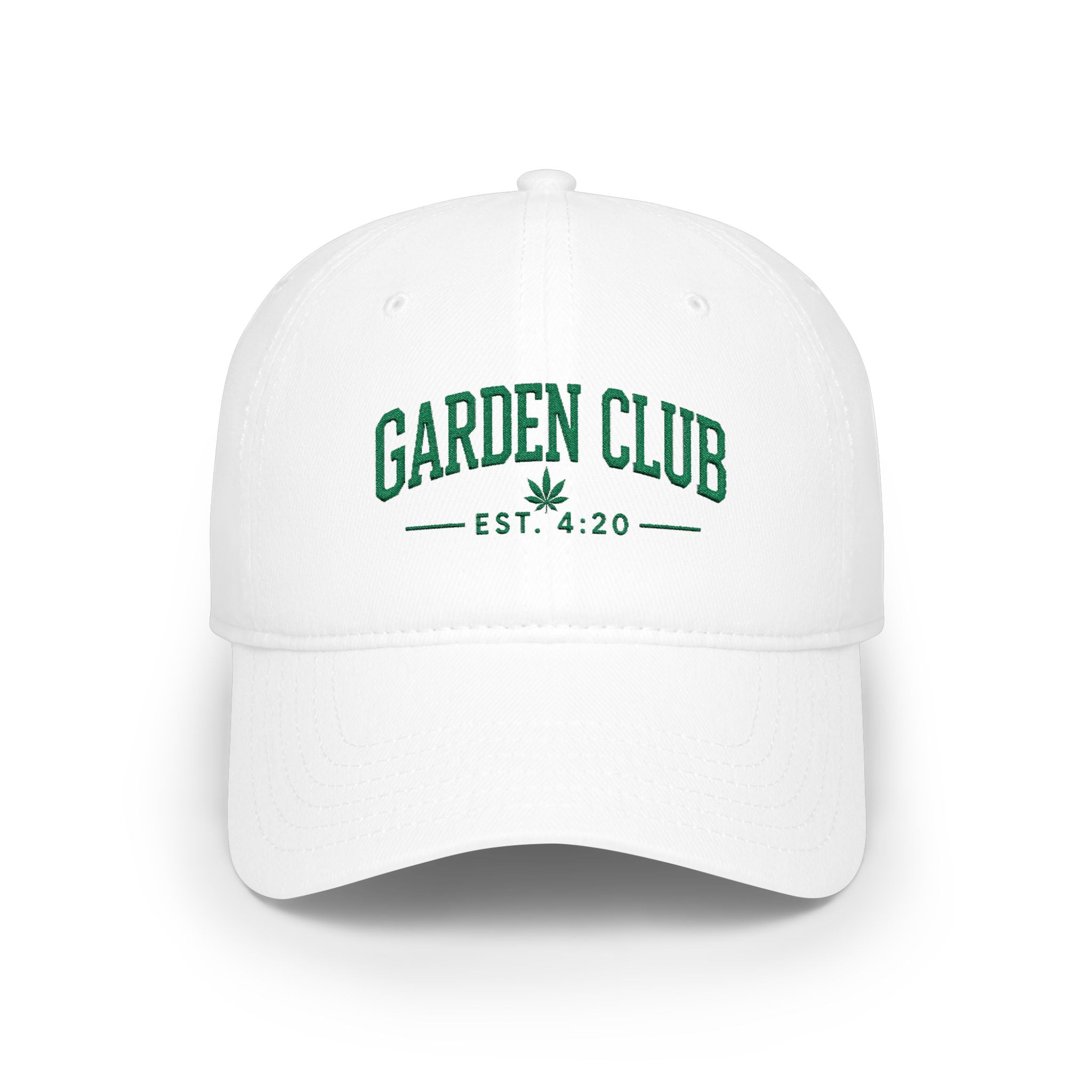 Embroidered Garden Club Baseball Cap