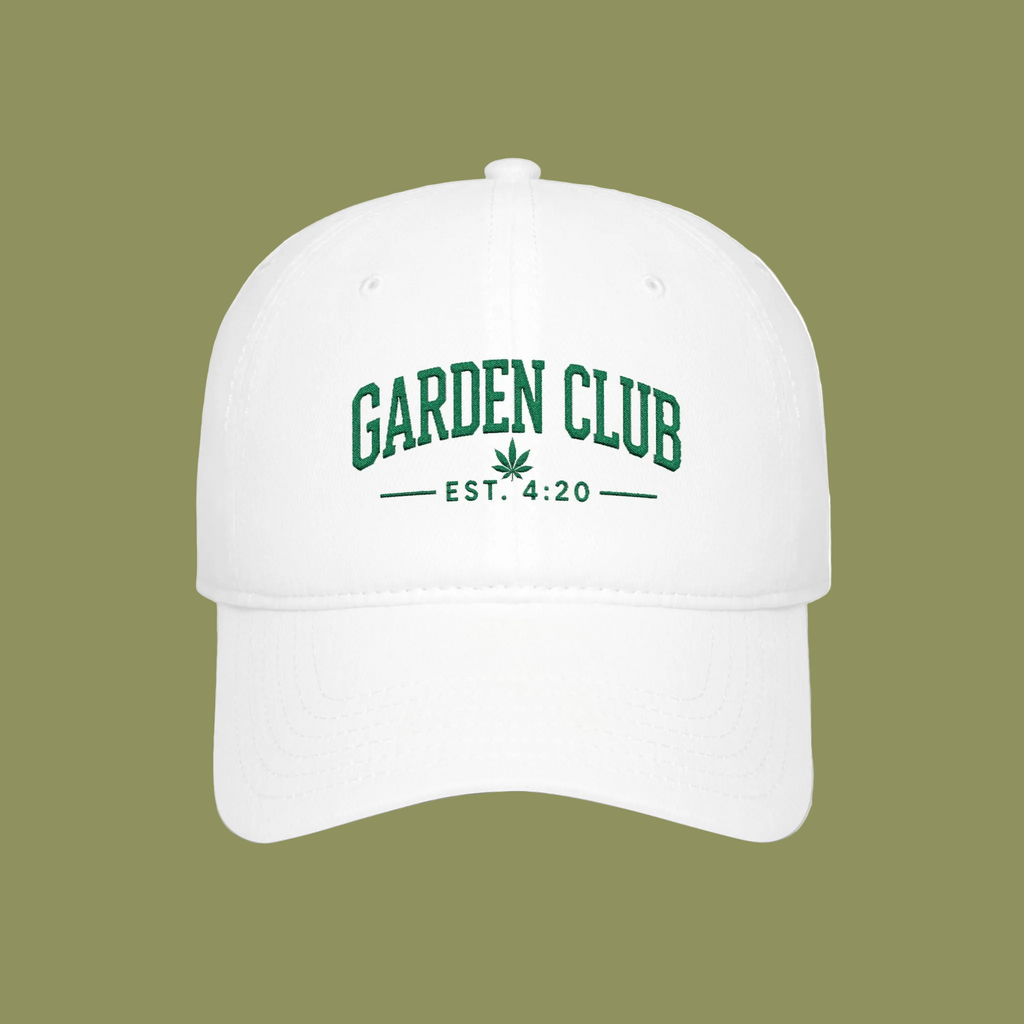 Embroidered Garden Club Baseball Cap