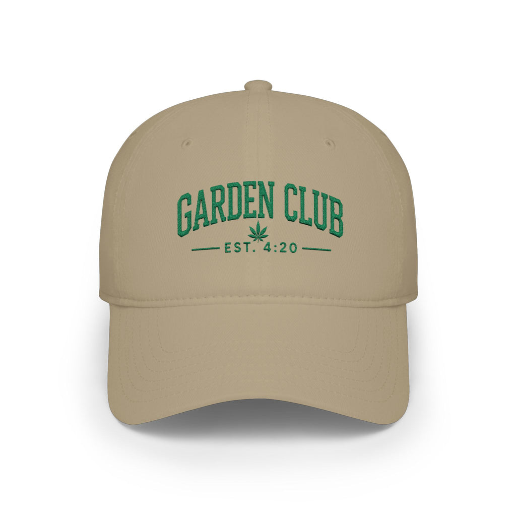 Embroidered Garden Club Baseball Cap