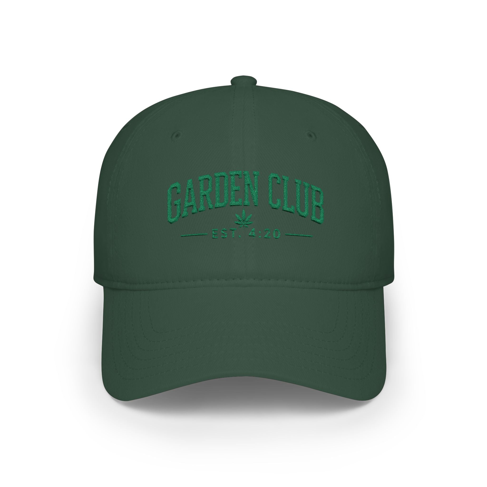 Embroidered Garden Club Baseball Cap